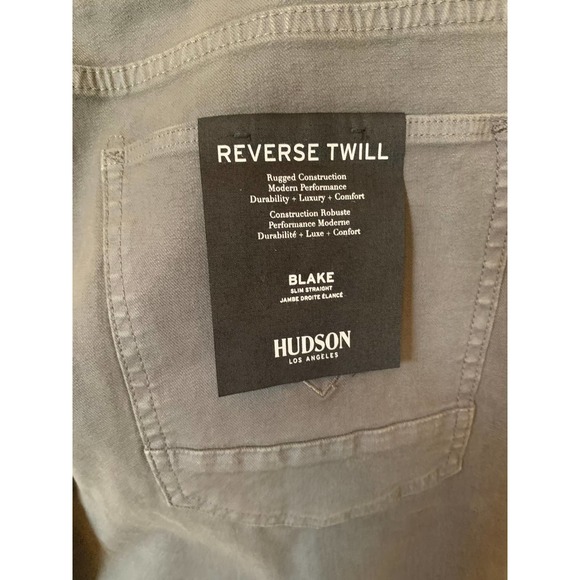 Hudson | NEW Slate Grey Blake Slim Straight Jean Size 36 - Picture 6 of 10